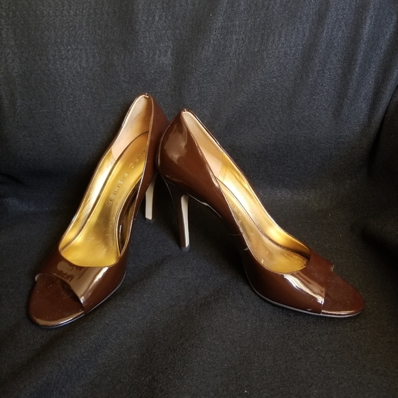 Marc Fisher Brown Patent Leather Pumps - Picture 3 of 8